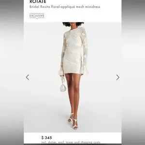 ROTATE | Dresses | Rotate Bridal Rosita Floral Appliqu Mesh